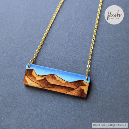 Mountain Landscape Necklace Necklaces