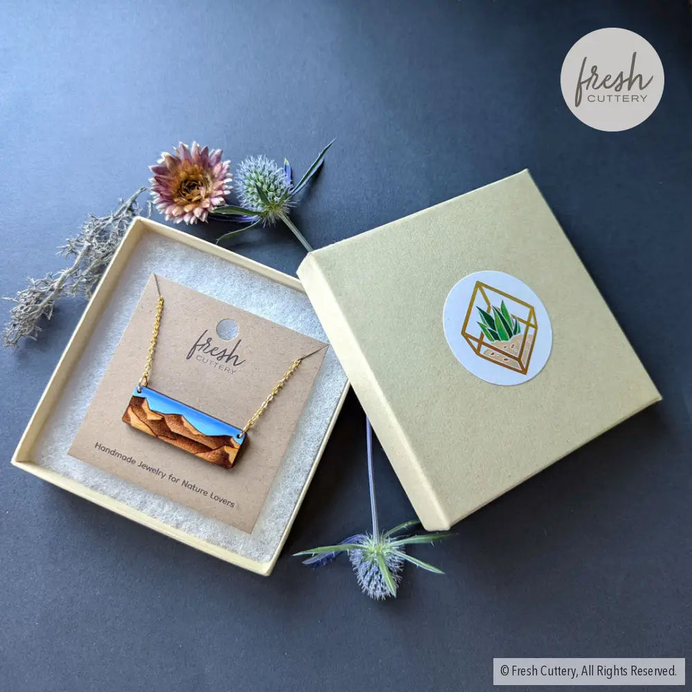 Mountain Landscape Necklace Necklaces