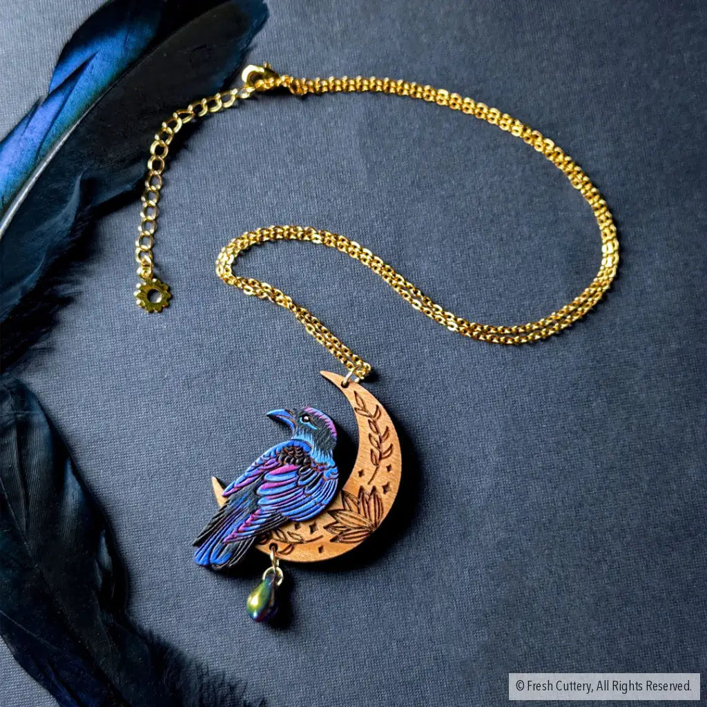 Mystical Raven Statement Necklace Necklaces
