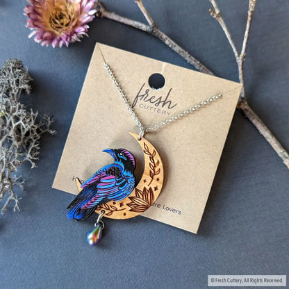 Mystical Raven Statement Necklace Necklaces