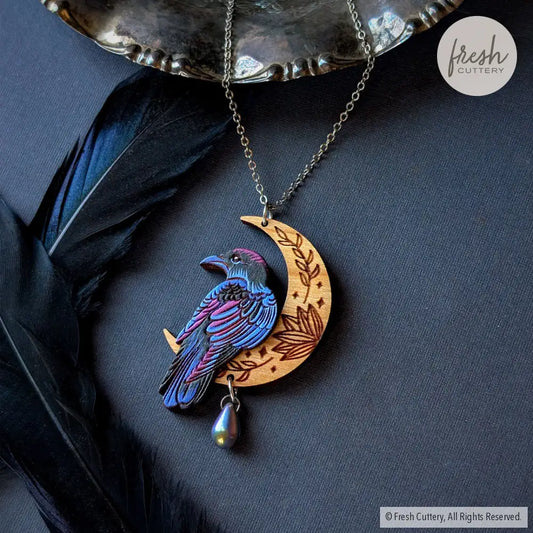Mystical Raven Statement Necklace Necklaces