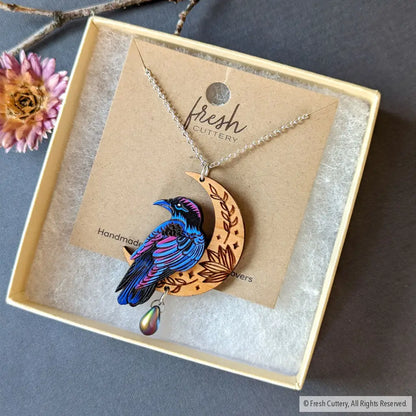 Mystical Raven Statement Necklace Necklaces