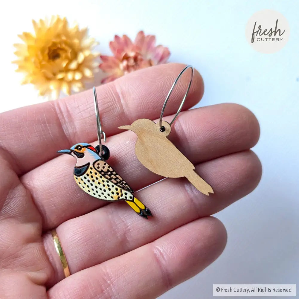 Northern Flicker Earrings Dangle And Drop