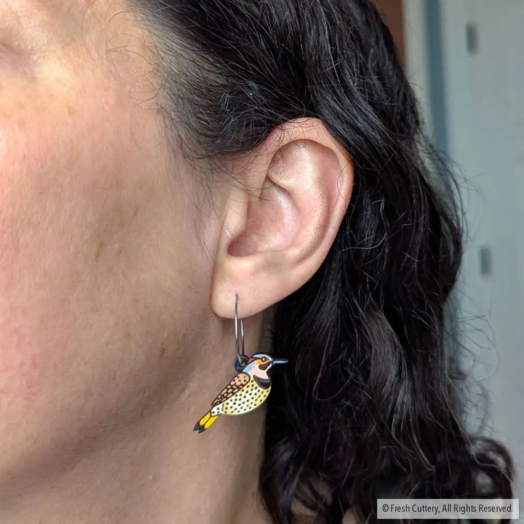 Northern Flicker Earrings Dangle And Drop