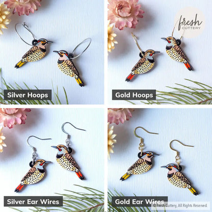 Northern Flicker Earrings Dangle And Drop