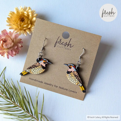 Northern Flicker Earrings Dangle And Drop