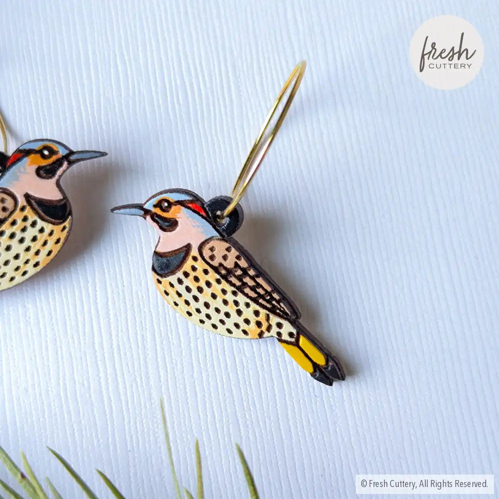 Northern Flicker Earrings Dangle And Drop