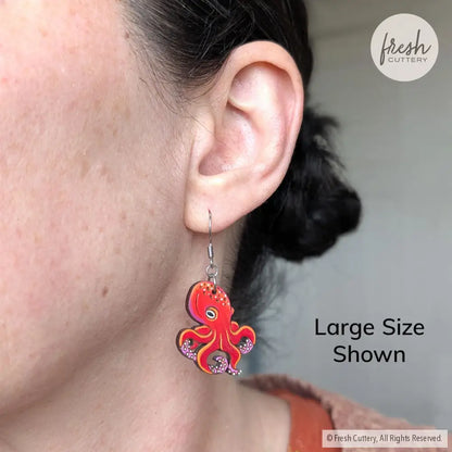 Octopus Earrings Dangle and Drop Earrings