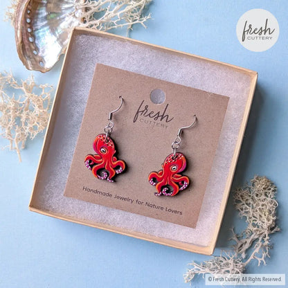 Octopus Earrings Dangle and Drop Earrings