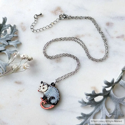 Opossum Necklace Silver Necklaces