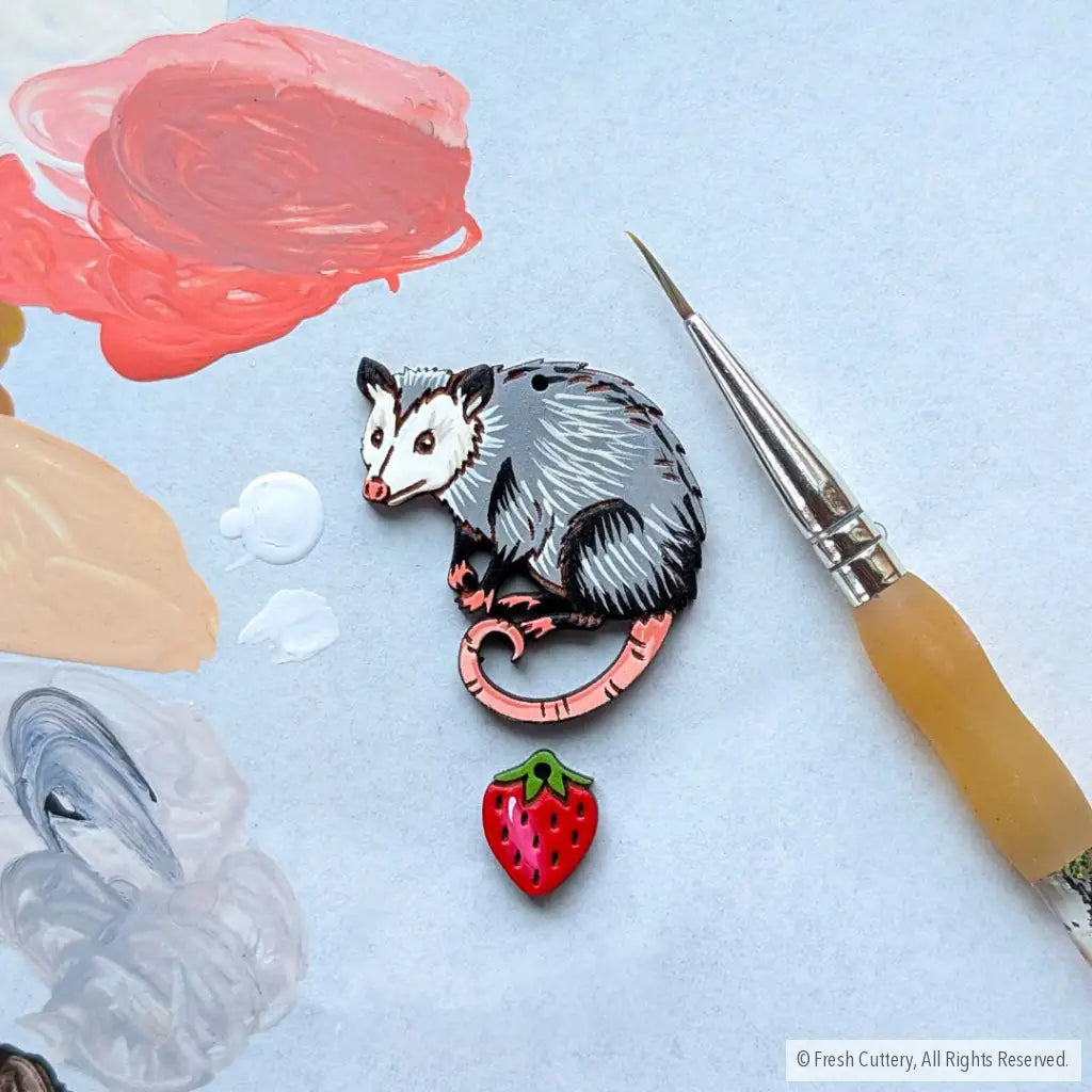 Opossum Statement Earrings - Dangle and Drop Earrings