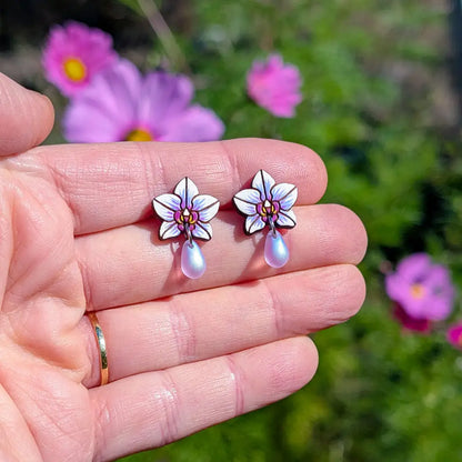 Orchid Drops Studs