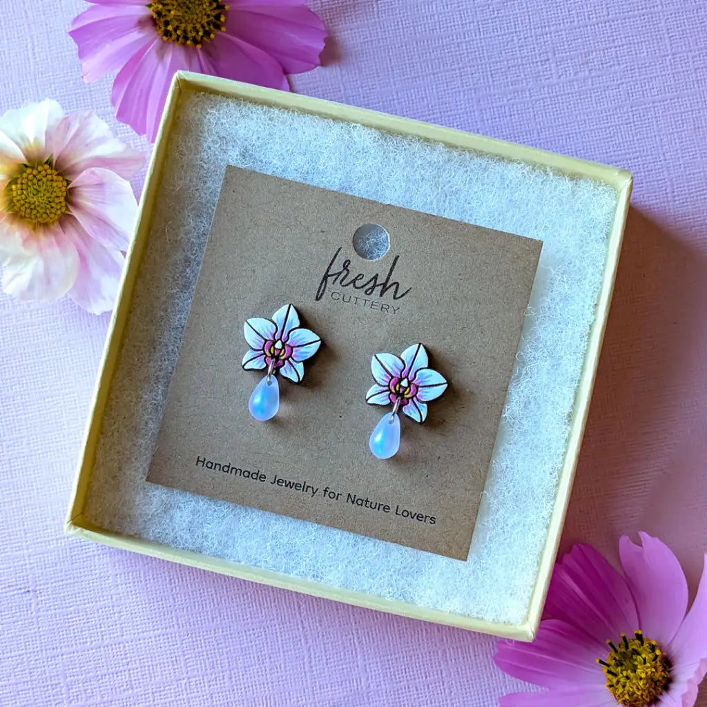 Orchid Drops Studs