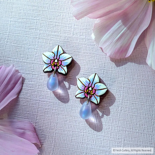 Orchid Drops Studs