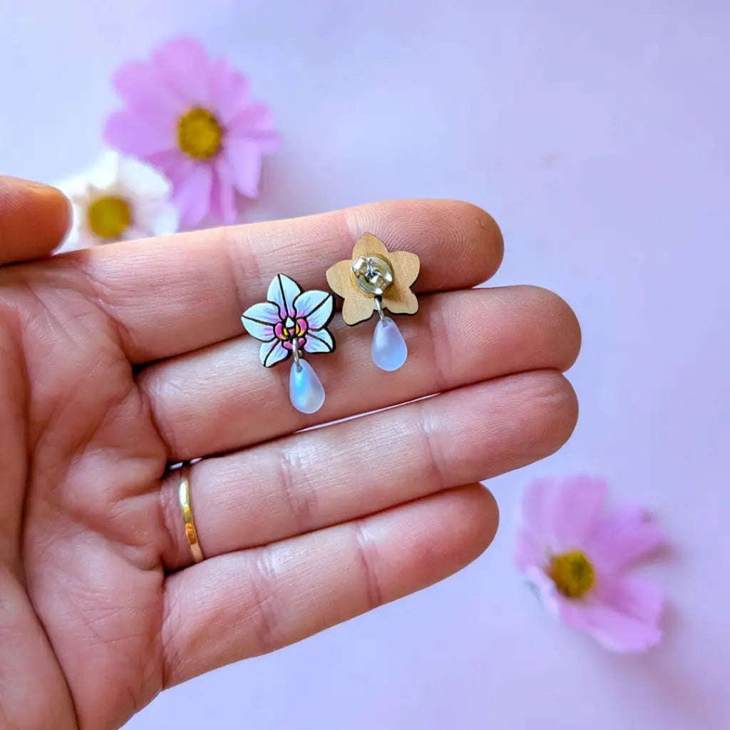 Orchid Drops Studs