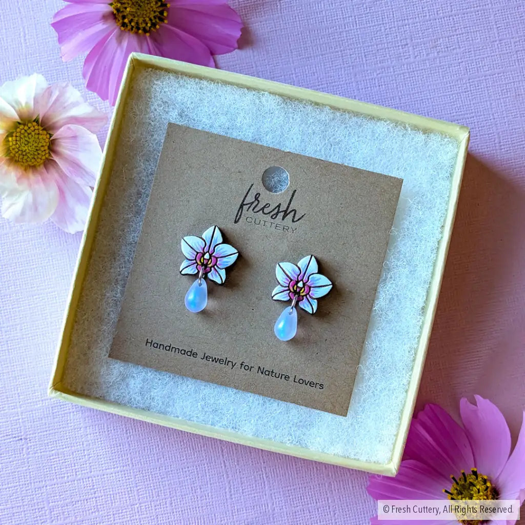 Orchid Drops Studs