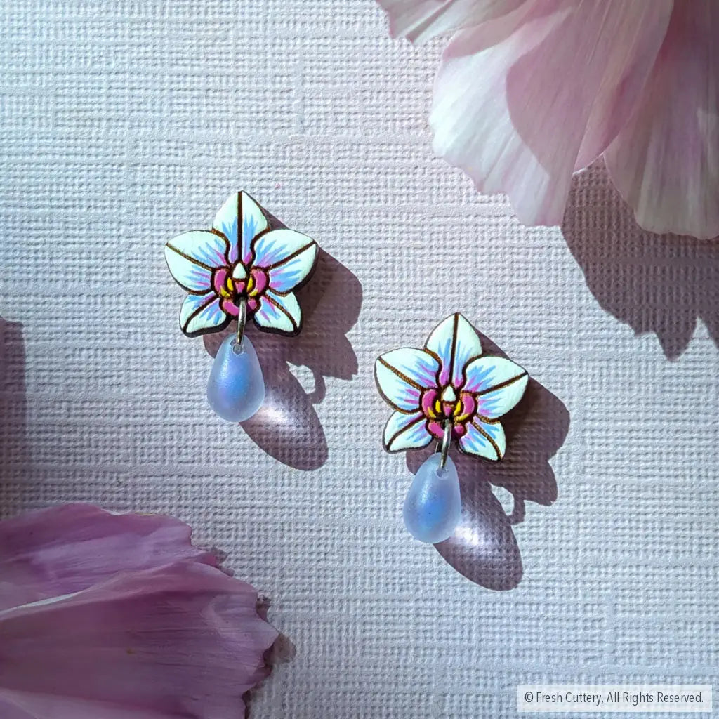 Orchid Drops Studs