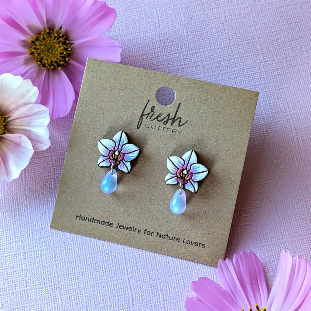 Orchid Drops Studs