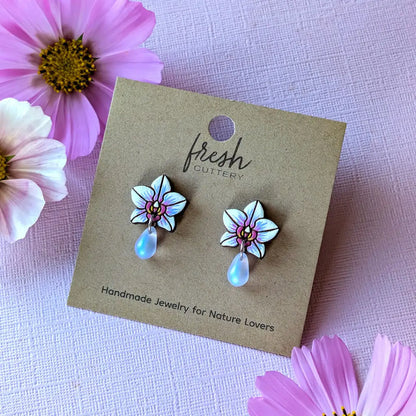 Orchid Drops Studs