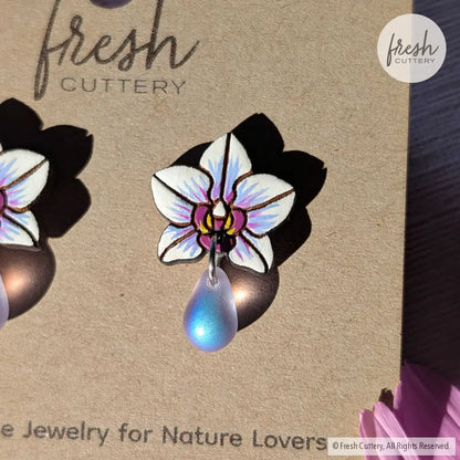 Orchid Drops Studs