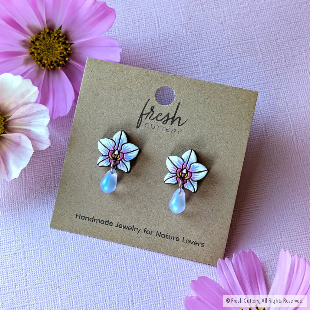 Orchid Drops Studs