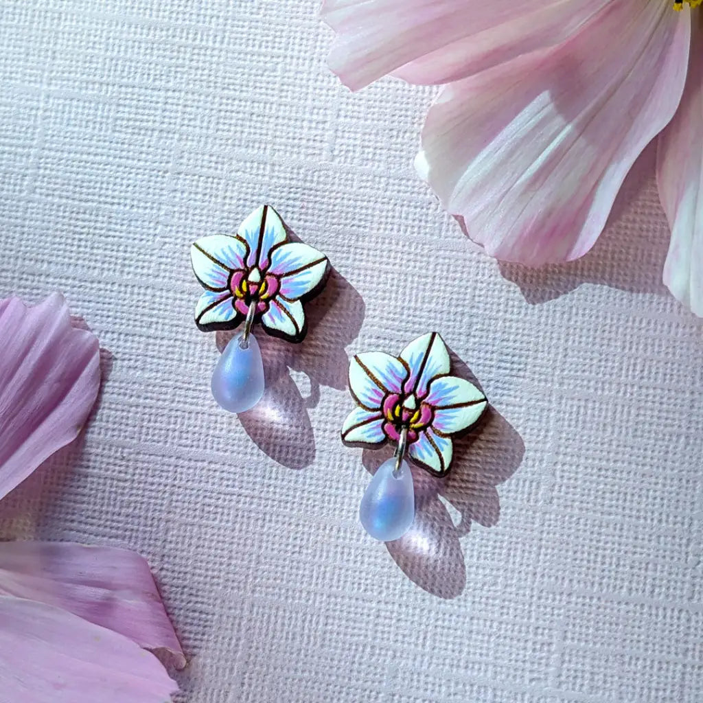 Orchid Drops Studs