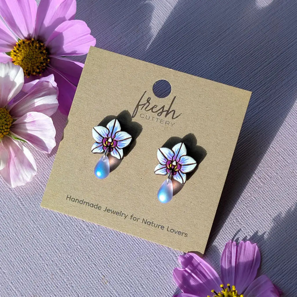 Orchid Drops Studs
