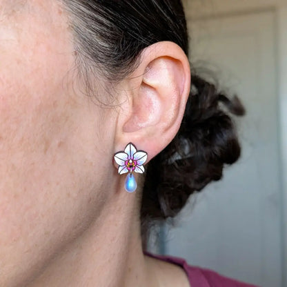 Orchid Drops Studs