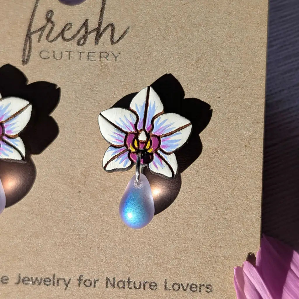 Orchid Drops Studs