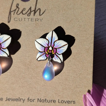 Orchid Drops Studs