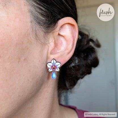 Orchid Drops Studs