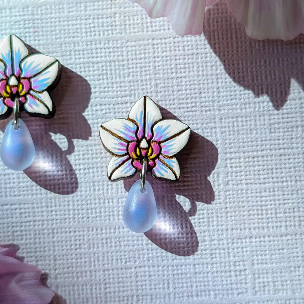 Orchid Drops Studs
