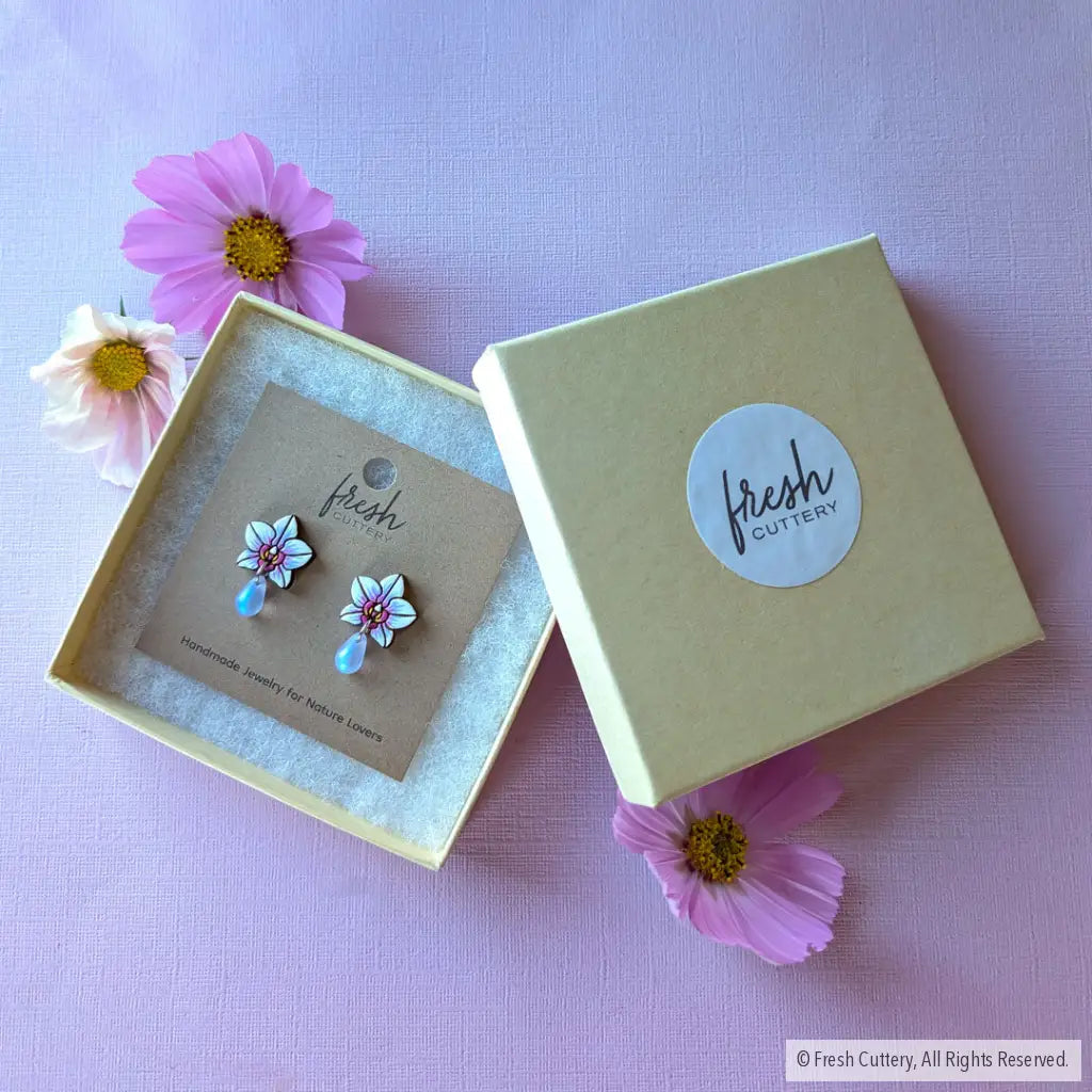 Orchid Drops Studs