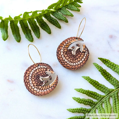 Pangolin Earrings Dangle and Drop Earrings