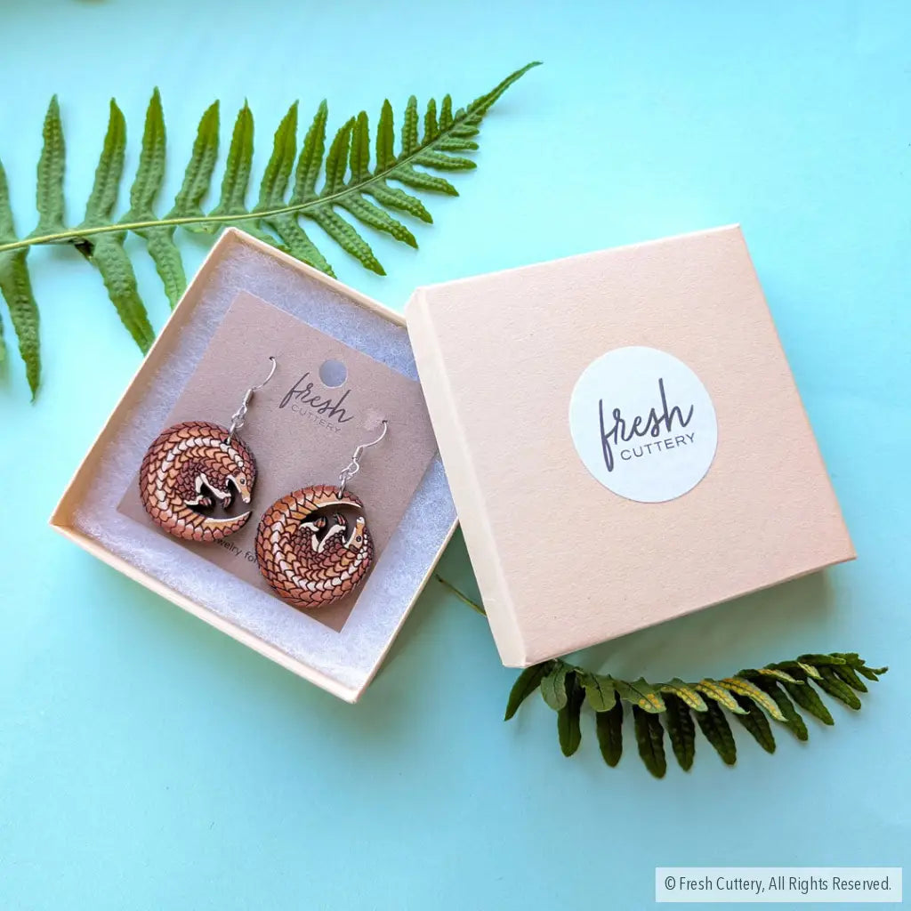 Pangolin Earrings Dangle and Drop Earrings