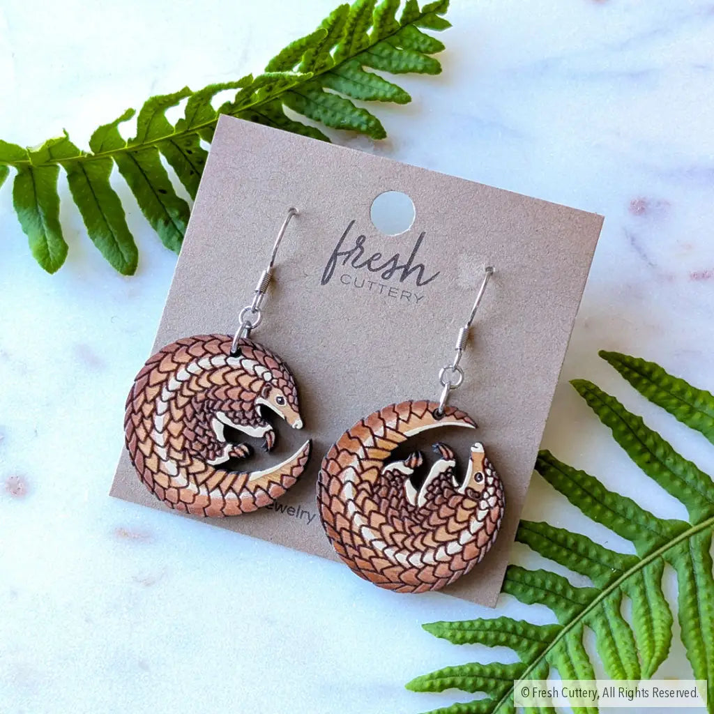 Pangolin Earrings Dangle and Drop Earrings