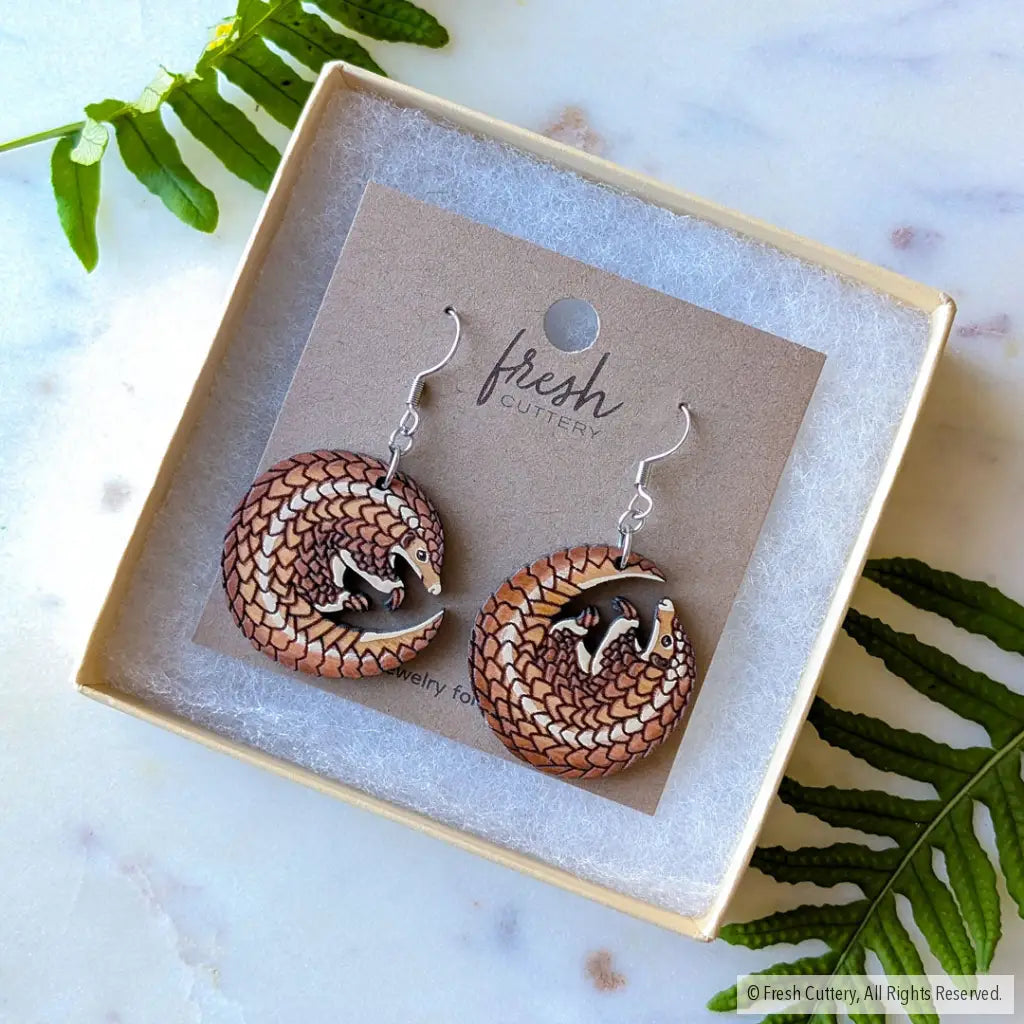 Pangolin Earrings Dangle and Drop Earrings