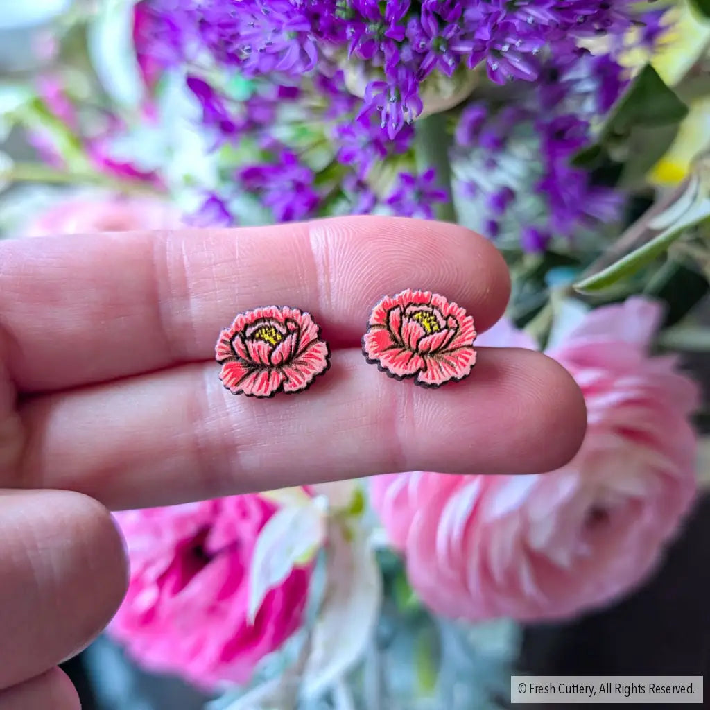Peony Studs - Studs