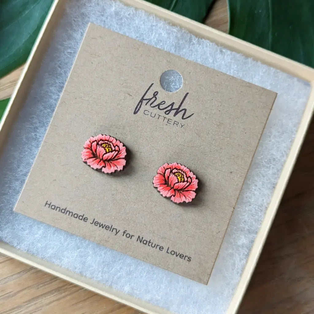 Peony Studs