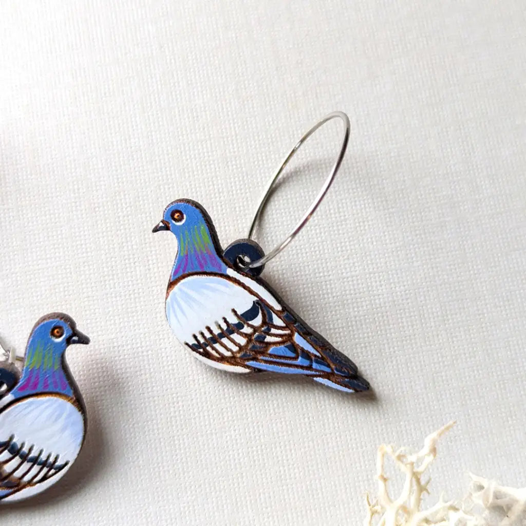 Pigeon Earrings Dangle And Drop