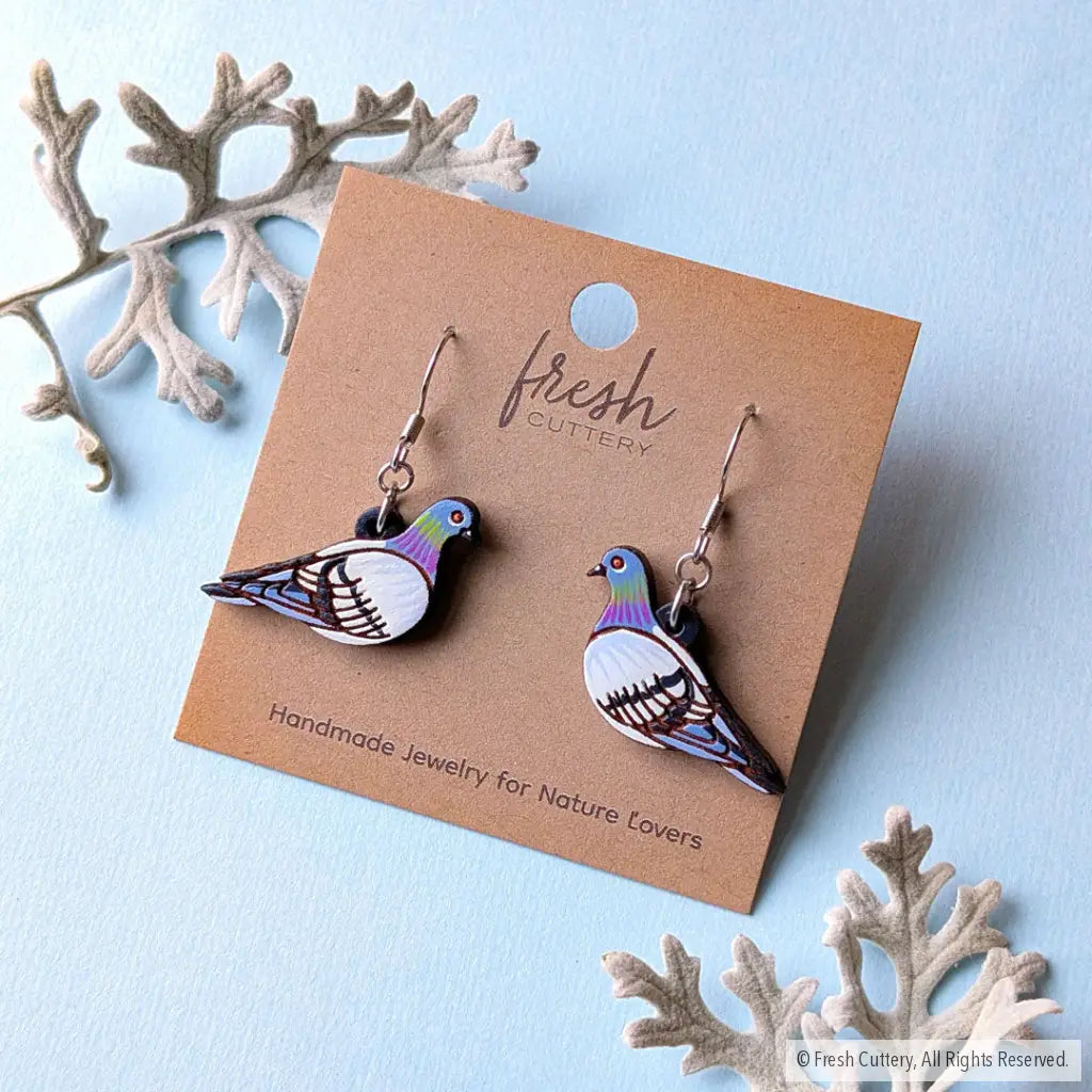 Pigeon Earrings Dangle and Drop Earrings