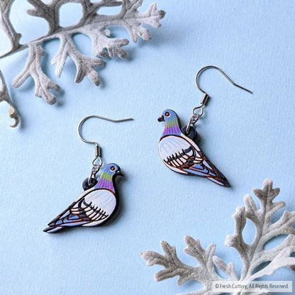 Pigeon Earrings Dangle and Drop Earrings