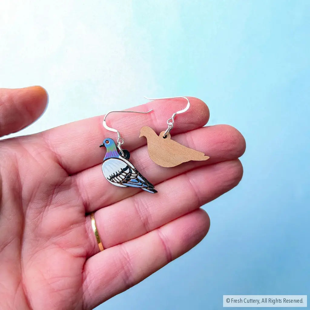 Pigeon Earrings Dangle and Drop Earrings
