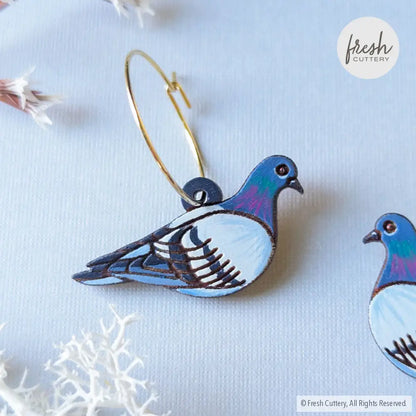 Pigeon Mini Hoops Dangle And Drop Earrings