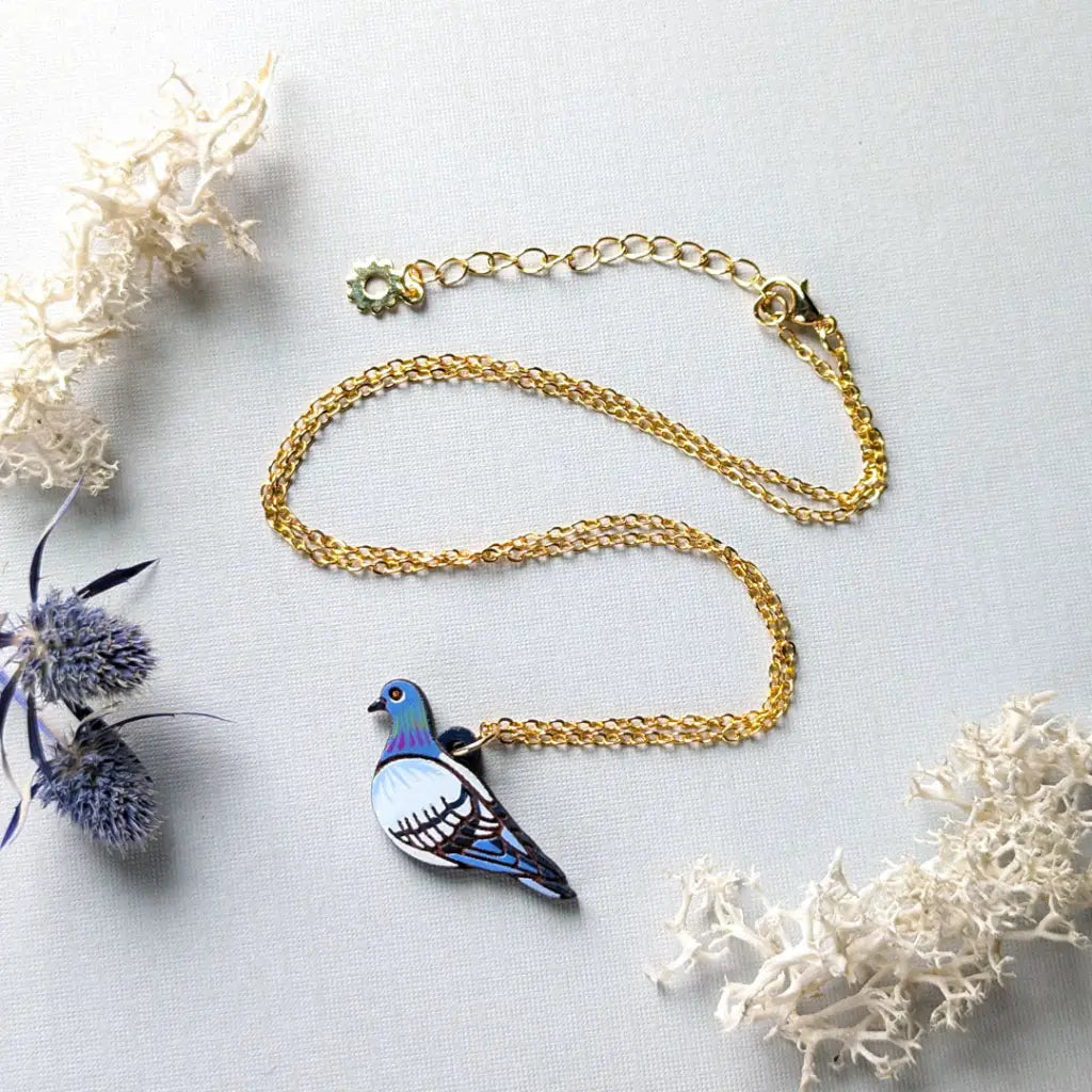 Pigeon Necklace Gold Necklaces