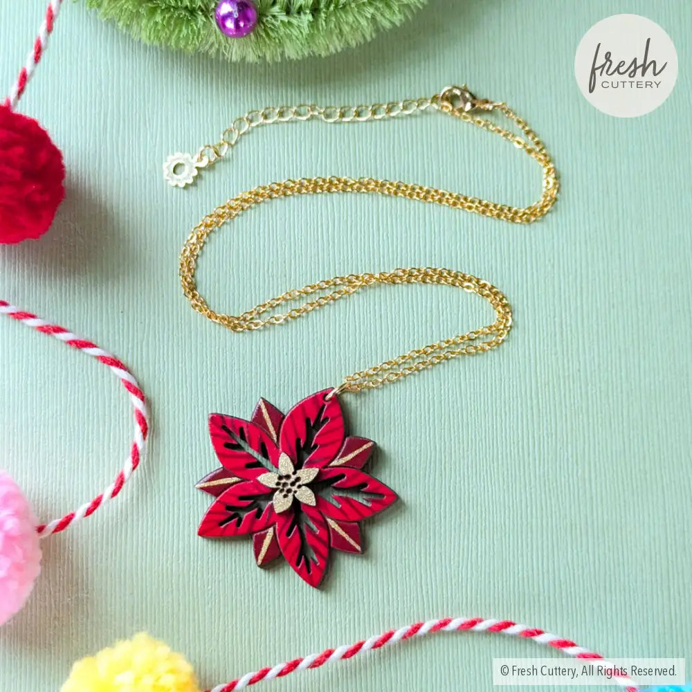 Poinsettia Necklace Necklaces