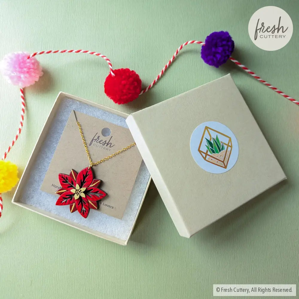 Poinsettia Necklace Necklaces