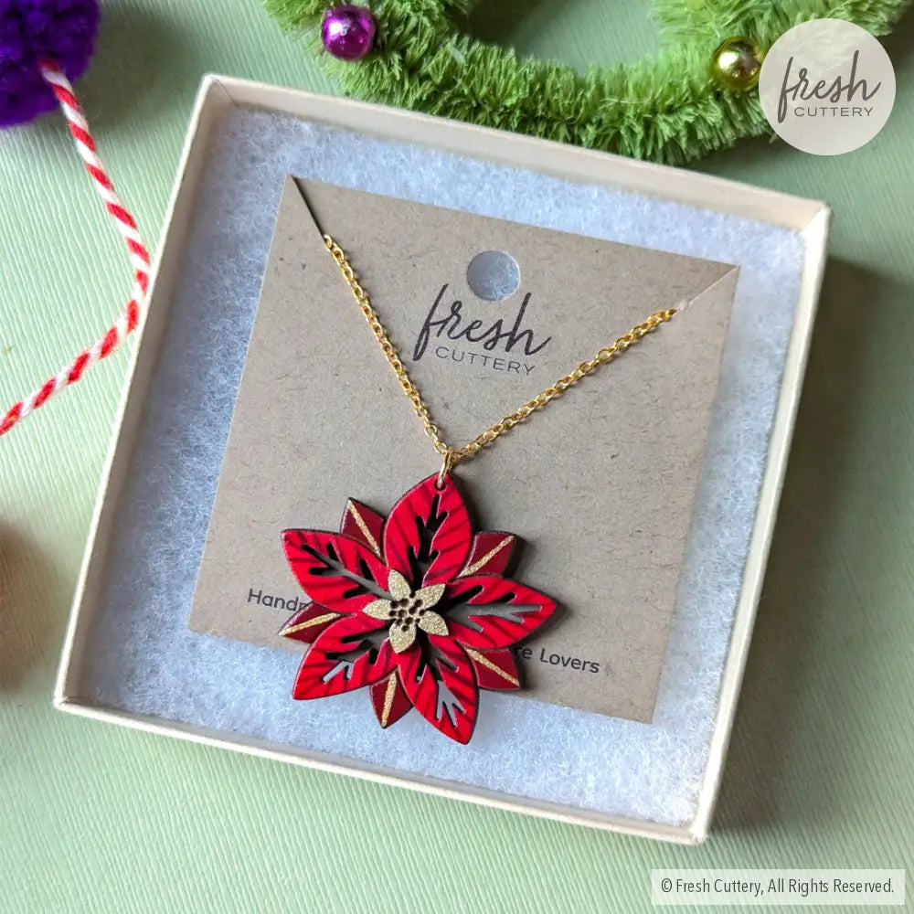 Poinsettia Necklace Necklaces