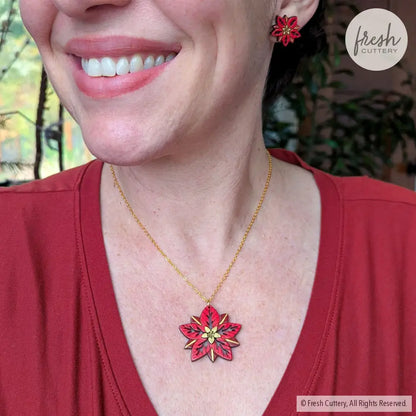 Poinsettia Necklace Necklaces