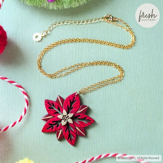 Poinsettia Necklace Necklaces